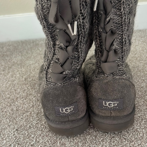 UGG Isla Knit Women’s Boots - Gray - Picture 2 of 5